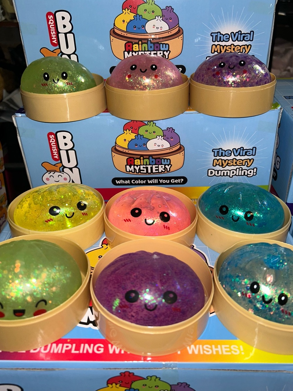 2 viral mystery glitter dumpling